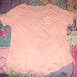 Pink old navy sleep I love you shirt